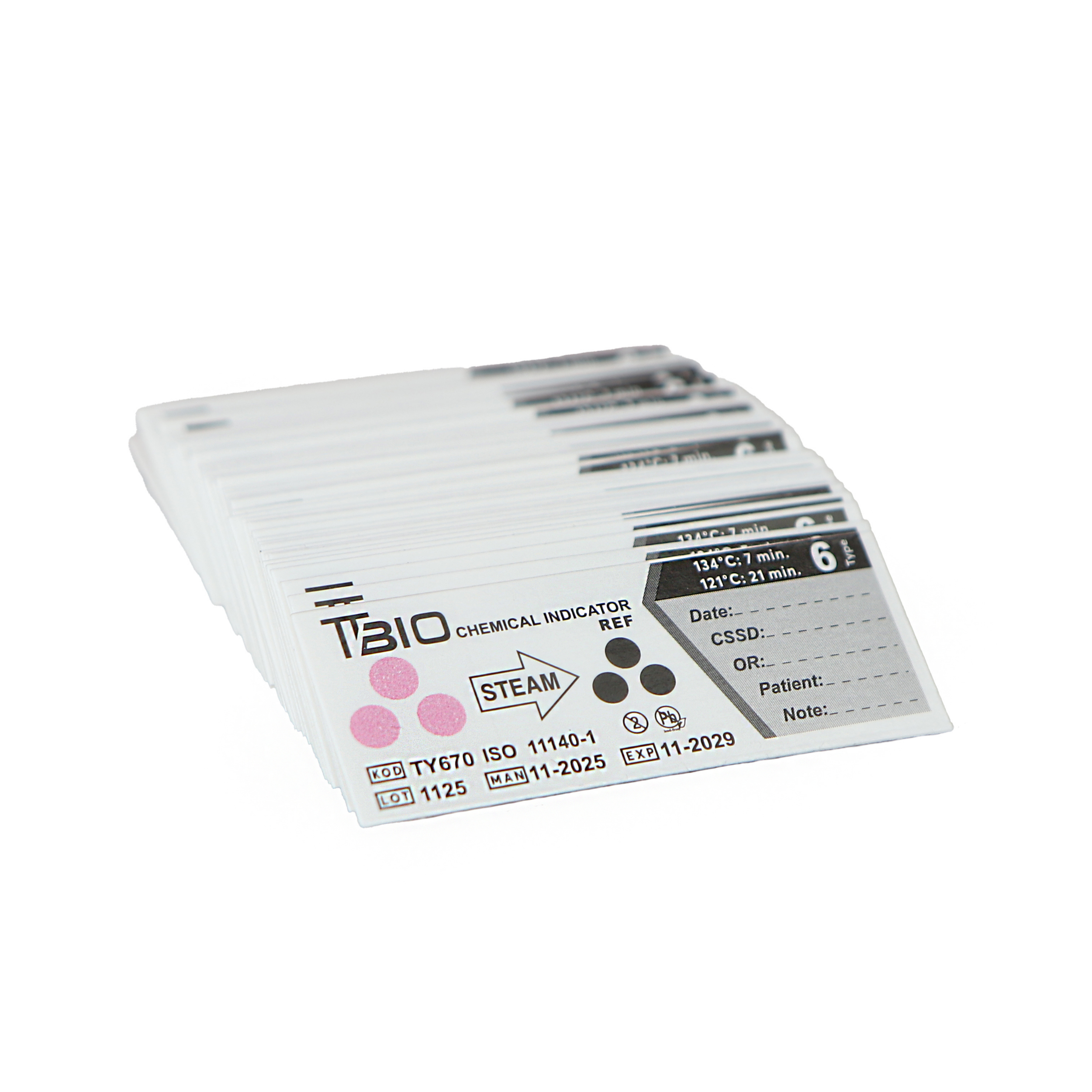 PIBIO Tip 6 Buhar Kimyasal İndikatörü (TY670)